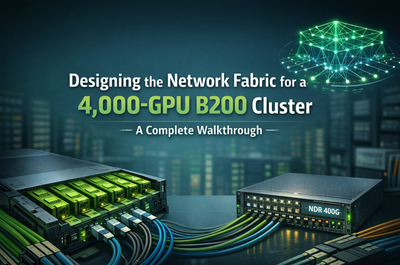 Designing the Network Fabric for a 4,000-GPU B200 Cluster: A Complete Walkthrough