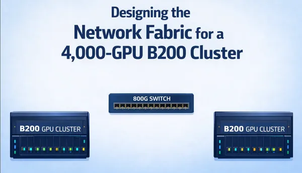 Designing a RoCEv2 Backend Fabric for a 4,000-GPU B200 Cluster